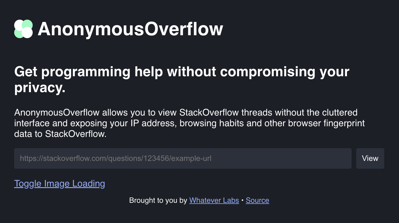 AnonymousOverflow